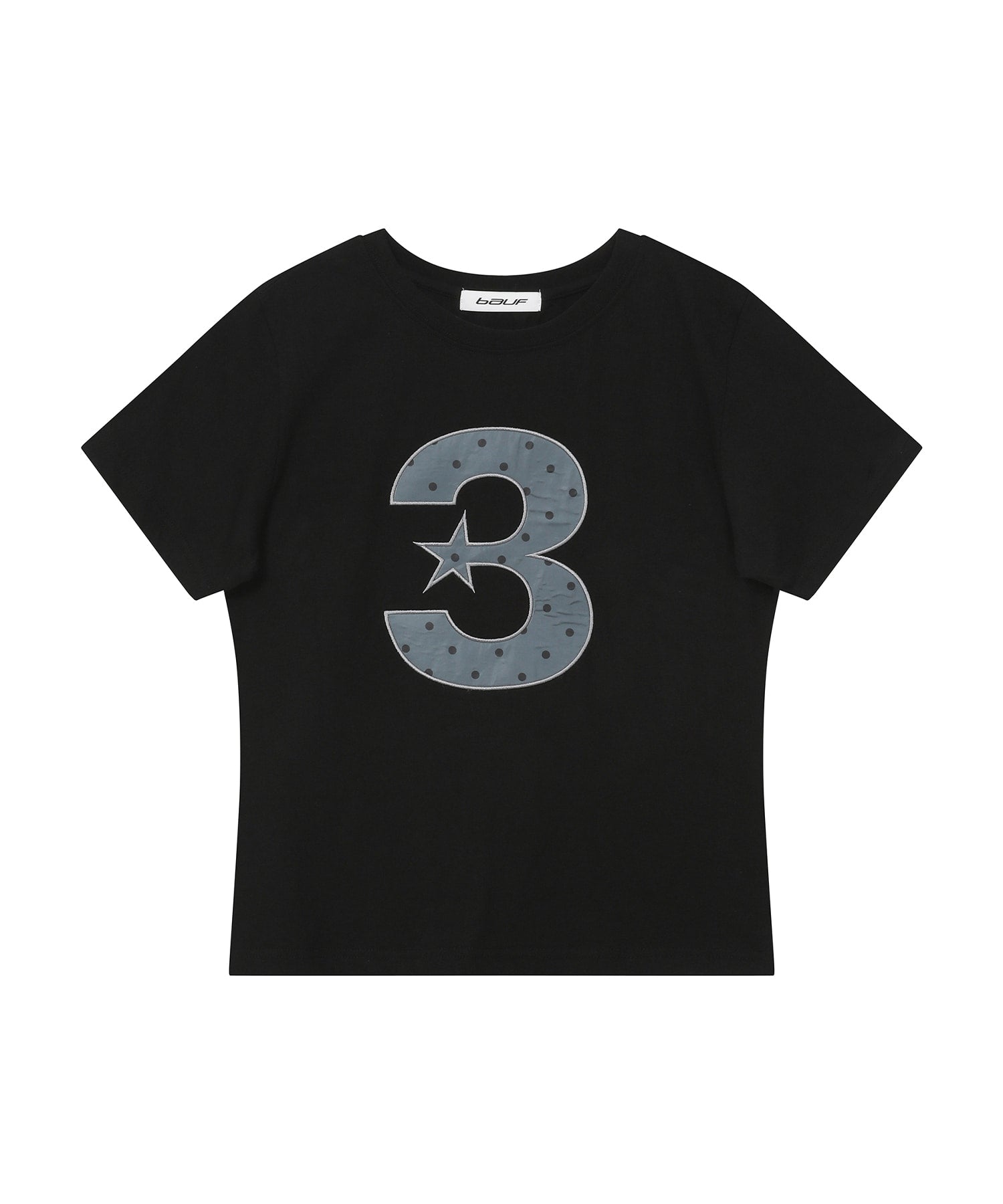 3 Logo Dot Slim Fit T-Shirt [Black]